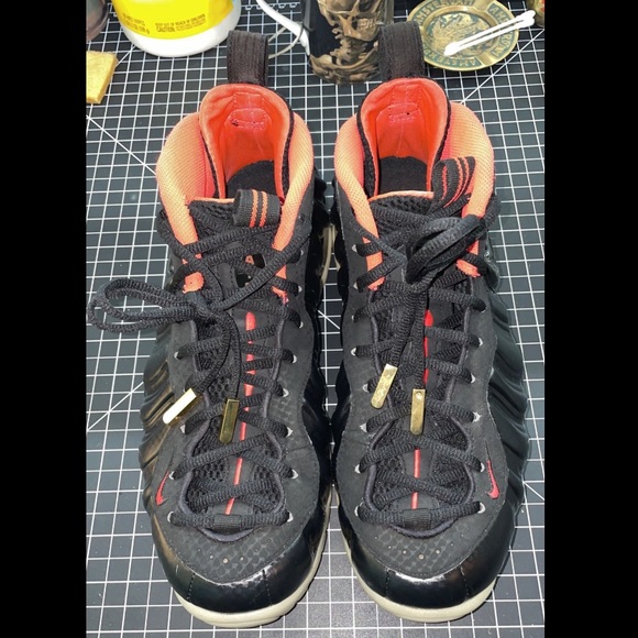 Nike Air Foamposite Pro PRM “Laser Crimson”/“Yeezy” sz9.5 - Picture 2 of 7